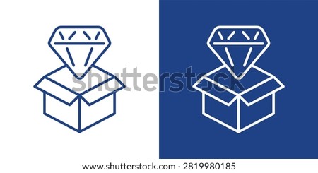 Wealth Management Blue And White Icon Style Collection