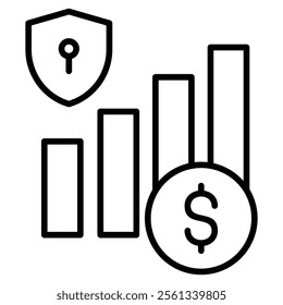 Wealth Management Icon Element For Design