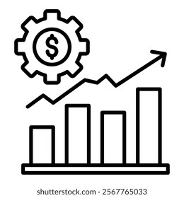 Wealth Management Icon Element For Design