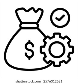 Wealth Management Icon Element For Design