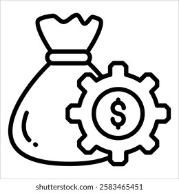 Wealth Management Icon Element For Design
