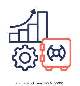 Wealth Management Icon Element for Design
