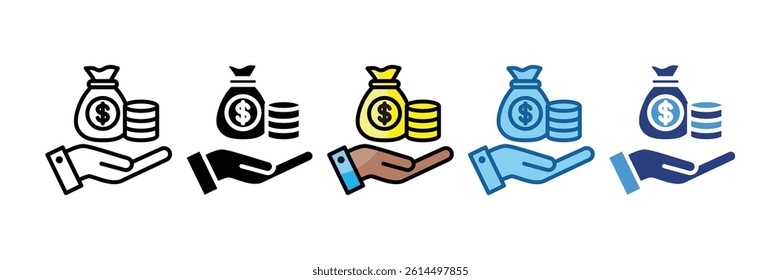 Wealth Management Icon Element For Design