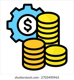 Wealth Management Icon Element For Design