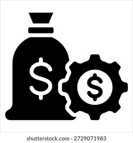 Elemento de ícone de gerenciamento de riqueza para design