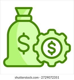 Elemento de ícone de gerenciamento de riqueza para design