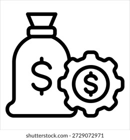 Elemento de ícone de gerenciamento de riqueza para design
