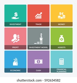 WEALTH MANAGEMENT ICON SET