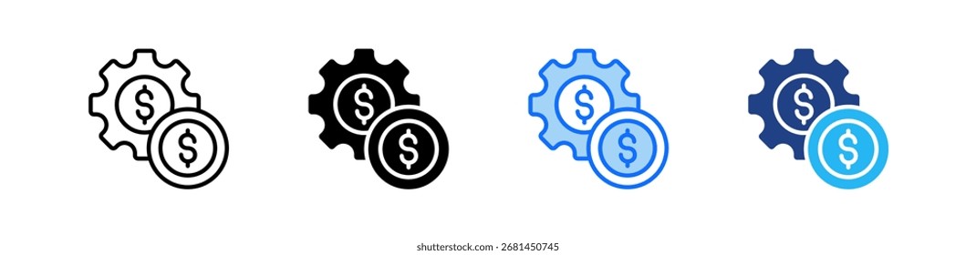 Wealth Management Icon Set Multiple Style Collection