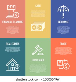 WEALTH MANAGEMENT LINE ICON SET