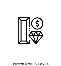 wealth money icon vector illustrationn