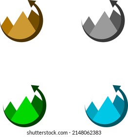 wealth mountain logo design financial logo design inspiration