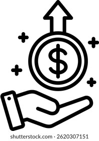 Wealth Preservation Icon Line Vector Illustration