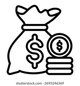 Wealth Savings Icon Element For Design