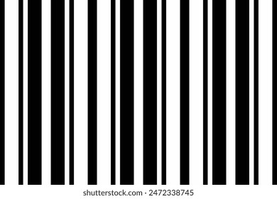 Wealth textile stripe lines, party pattern seamless vector. Mix background vertical fabric texture in black and white colors.