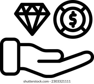 Wealth Vector Icon Design Illustration