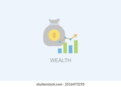 Icono De Vector De Riqueza O Ilustración De Logo