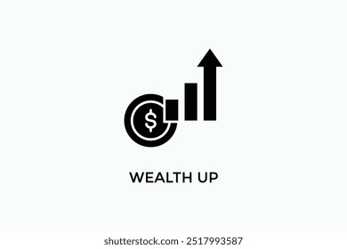 Wealth Up Vector Icon Or Logo Illustration