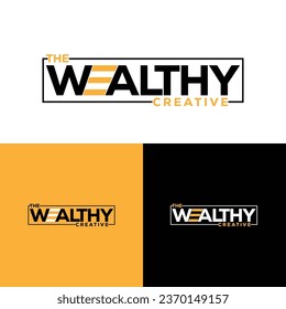 The Wealthy Creative Word Mark business logo design