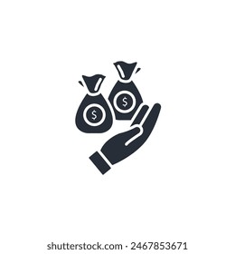 wealthy icon. vector.Editable stroke.linear style sign for use web design,logo.Symbol illustration.