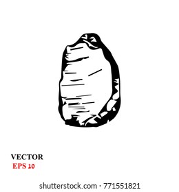 a weapon of ancient man in the Paleolithic. stone