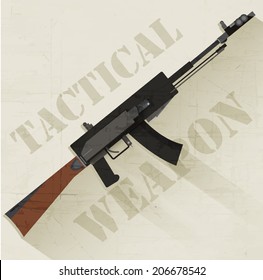 Weapon art icon. Weapon classic background. Weapon illustration concept. 