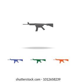 weapon automat  icon . Elements of Military multi colored icons. Premium quality graphic design icon. Simple icon for websites, web design, mobile app, info graphics on white background