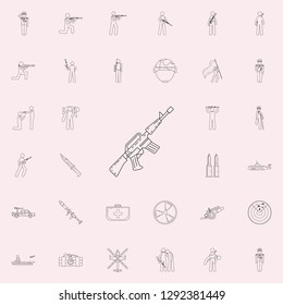 weapon automatic icon. Army icons universal set for web and mobile