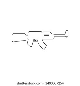 weapon automatic icon. Element of Russia for mobile concept and web apps icon. Outline, thin line icon for website design and development, app development
