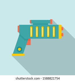Weapon blaster icon. Flat illustration of weapon blaster vector icon for web design