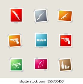 Weapon card icons for web
