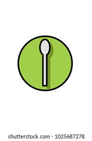 weapon food, flat design