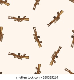 weapon gun , cartoon seamless pattern background