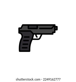 weapon gun icon illustration vector isolated on white background