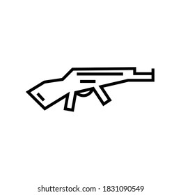 weapon gun icon vector for your web design eps 10