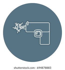 weapon gun isolated icon