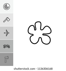 Weapon icon. collection of 6 weapon outline icons such as radar, axe, bow. editable weapon icons for web and mobile.