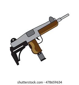 weapon icon. Flat style. Cartoon style. Military symbol for web and mobile.