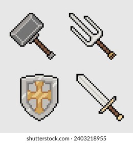 Pixelart der Waffensymbole