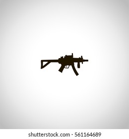 weapon icon. sign design gray gradient background