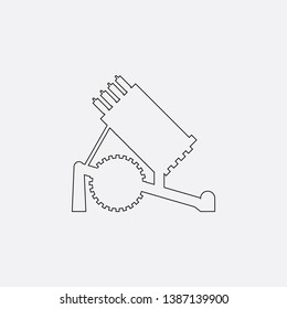 weapon icon sign signifier vector