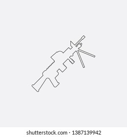 weapon icon sign signifier vector