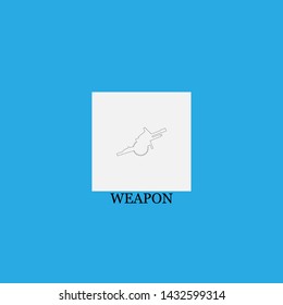 weapon icon sign signifier vector
