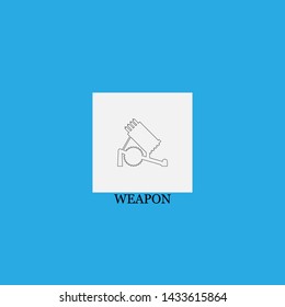 weapon icon sign signifier vector