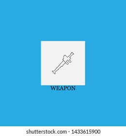 weapon icon sign signifier vector