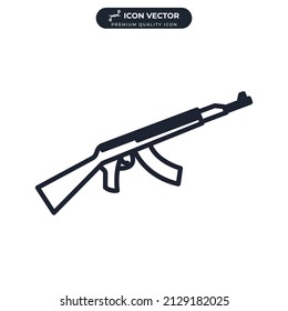 weapon icon symbol template for graphic and web design collection logo vector illustration