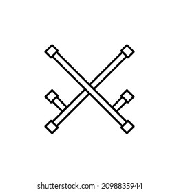 Weapon icon vector illustration logo template for many purpose. Isolated on white background.