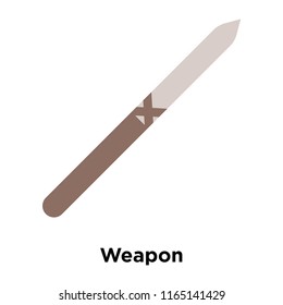 Weapon icon vector isolated on white background, Weapon transparent sign , historical stone age symbols