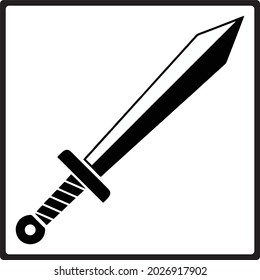 vector de icono de la espada de hierro