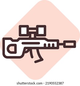 Weapon law, illustration, vector on a white background.